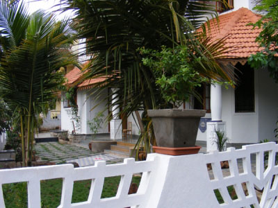 Stain Glass Cottage Front Landscaping